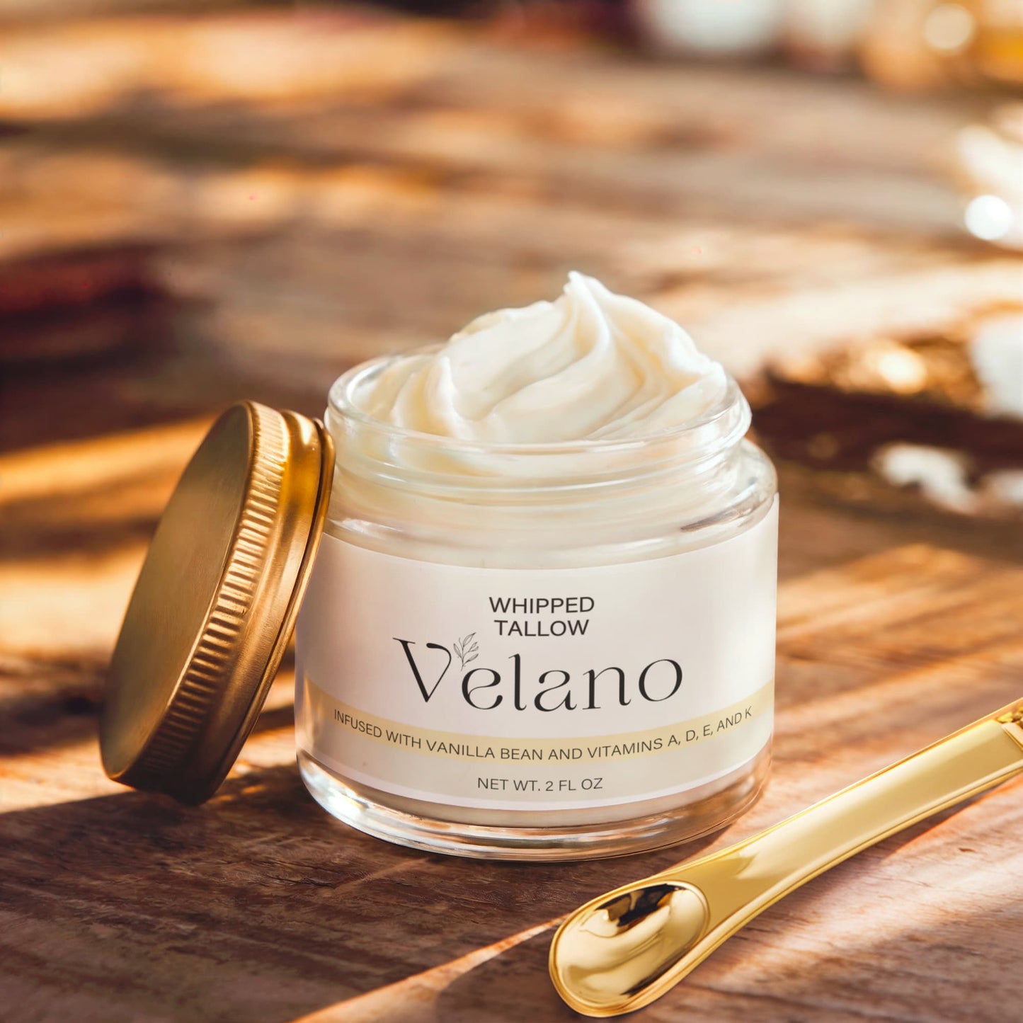 Velano's Whipped Grass-Fed Tallow Balm with Vanilla Bean
