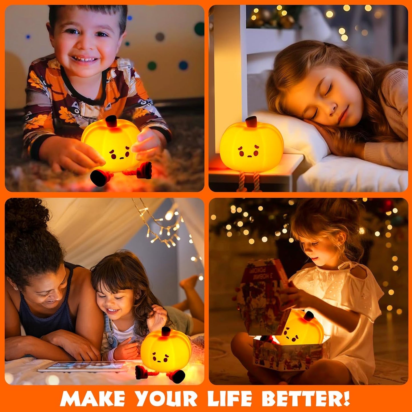 Charming Pumpkin LED Night Light
