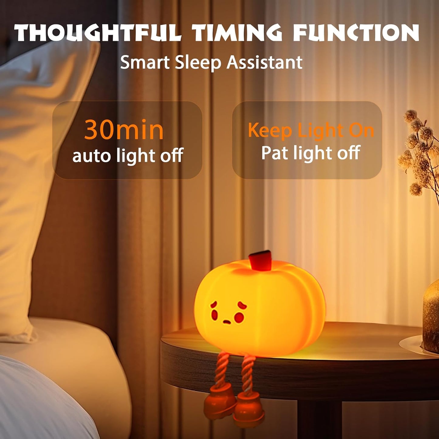 Charming Pumpkin LED Night Light