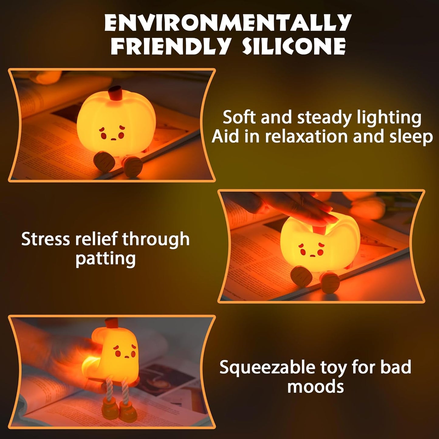 Charming Pumpkin LED Night Light