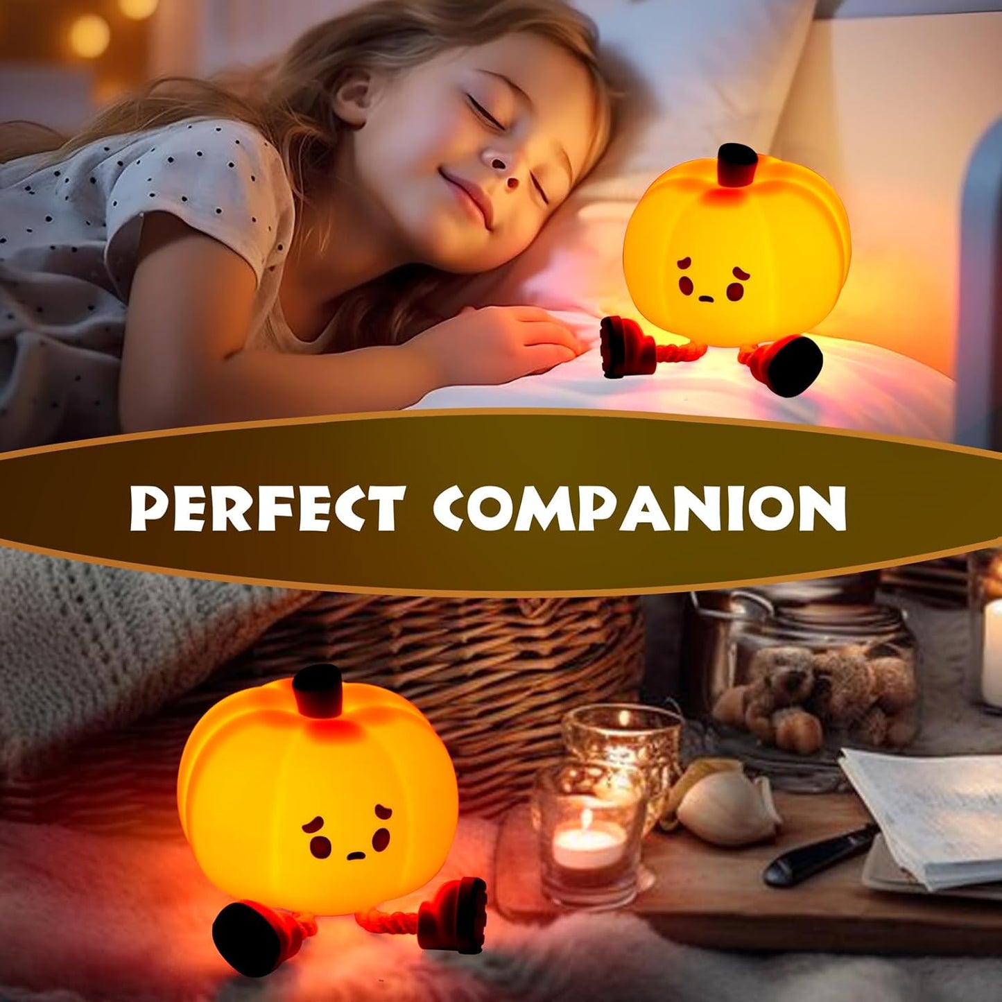 Charming Pumpkin LED Night Light