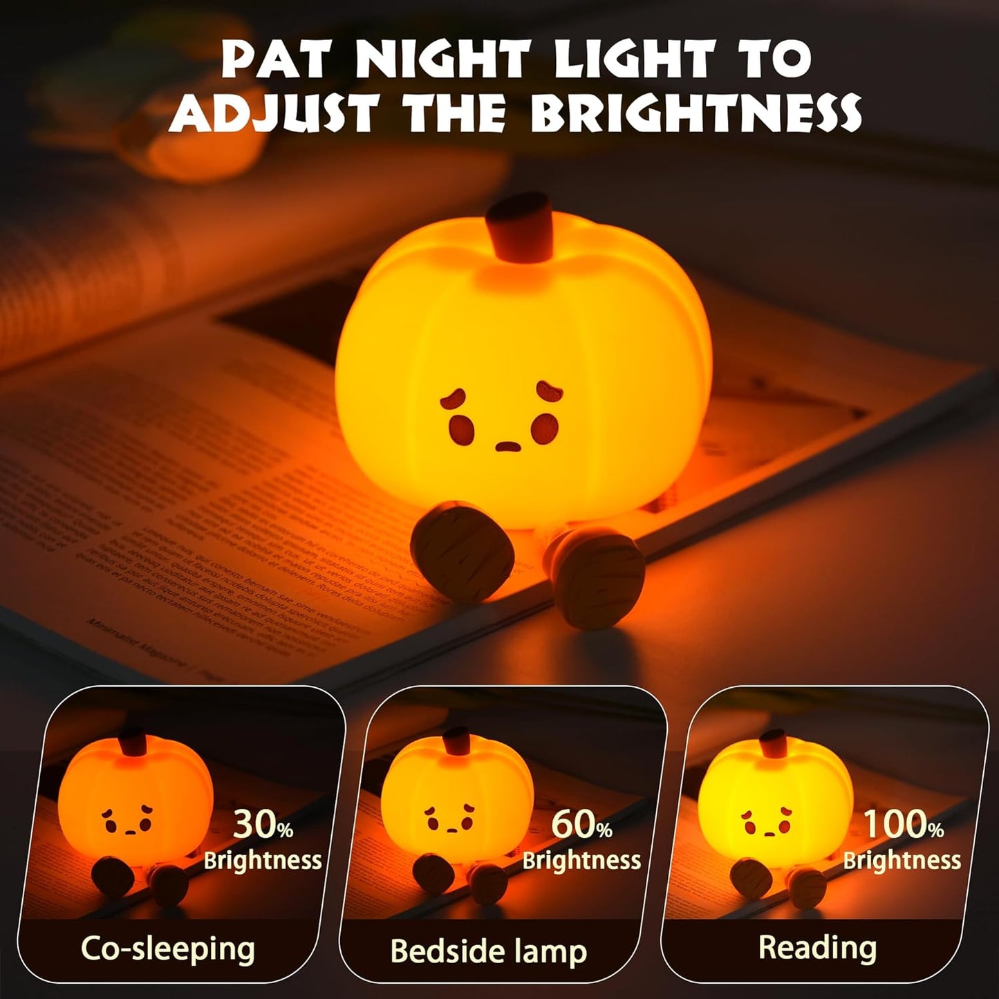 Charming Pumpkin LED Night Light