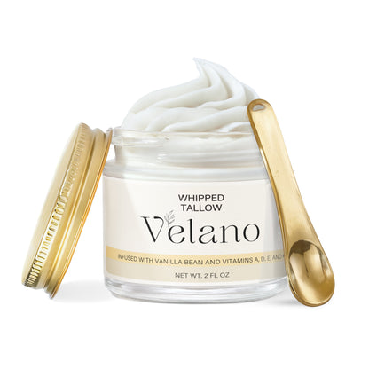Velano's Whipped Grass-Fed Tallow Balm with Vanilla Bean